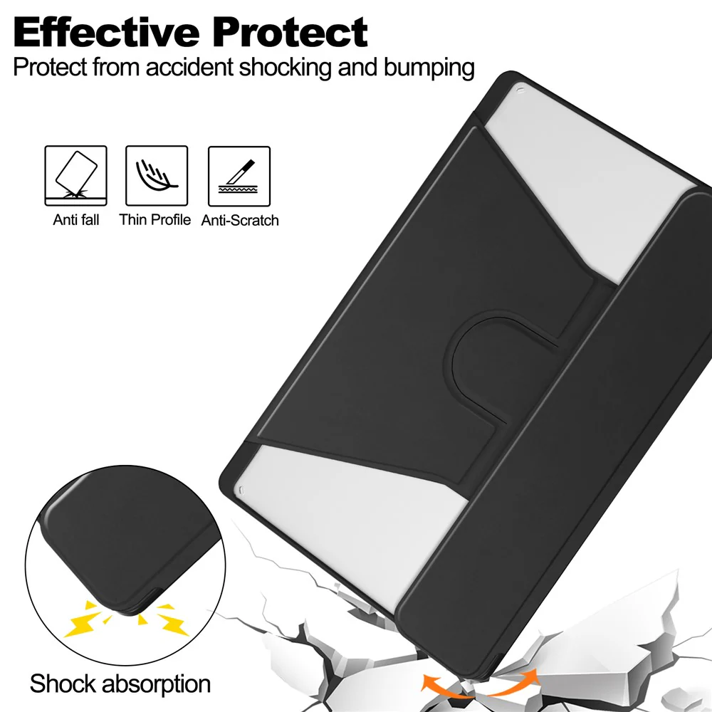For Lenovo Tab M11 / Xiaoxin Pad 11 2024 Case PU+Acrylic Tablet Stand Cover with Bluetooth-compatible Keyboard - Black - Image 5