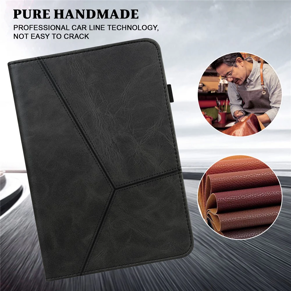 For Lenovo Tab M11 / Xiaoxin Pad 11 2024 Case PU Leather Card Holder Protective Stand Cover - Black - Image 7