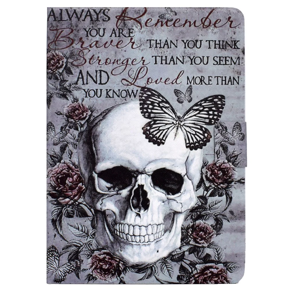 For Lenovo Tab M11 / Xiaoxin Pad 11 2024 Case Stand Pattern Printed Tablet Shell - Skull - Image 8