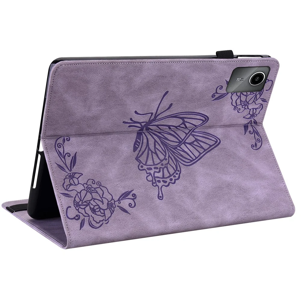 For Lenovo Tab M11 / Xiaoxin Pad 11 2024 Case Tablet Leather Cover with Card Slots - Purple - Image 4