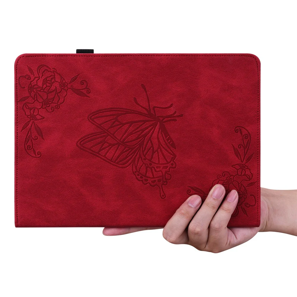 For Lenovo Tab M11 / Xiaoxin Pad 11 2024 Case Tablet Leather Cover with Card Slots - Red - Image 6