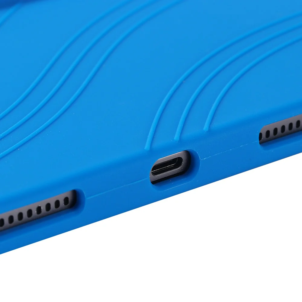 For Lenovo Tab M11 / Xiaoxin Pad 11 2024 Kickstand Case Reinforced Corners Silicone Cover - Red - Image 8