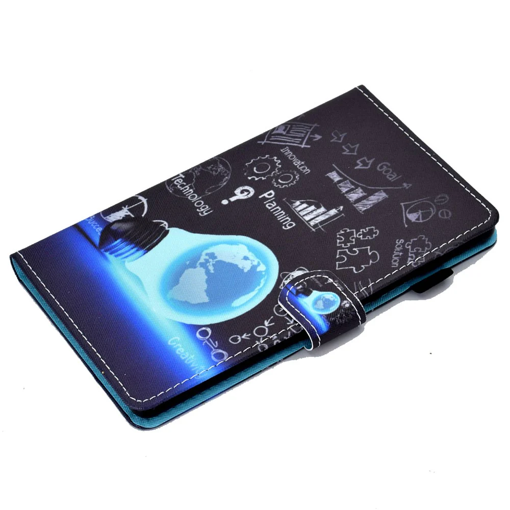 For Lenovo Tab M11 / Xiaoxin Pad 11 2024 Leather Case Pattern Printing Tablet Cover with Card Slots - Bulb - Image 5