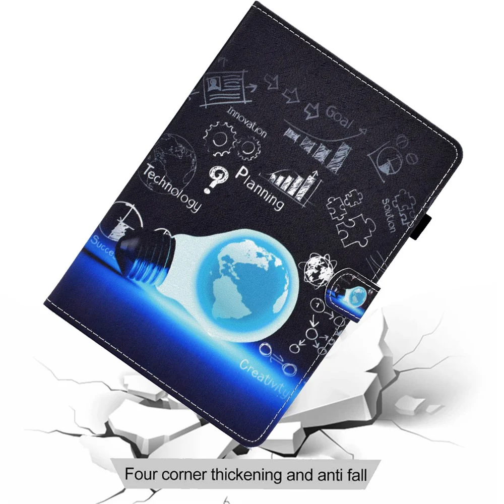 For Lenovo Tab M11 / Xiaoxin Pad 11 2024 Leather Case Pattern Printing Tablet Cover with Card Slots - Bulb - Image 7