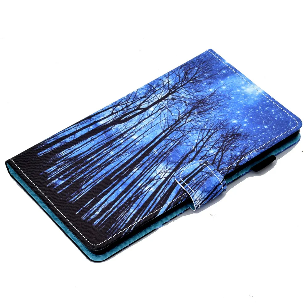 For Lenovo Tab M11 / Xiaoxin Pad 11 2024 Leather Case Pattern Printing Tablet Cover with Card Slots - Forest - Image 5