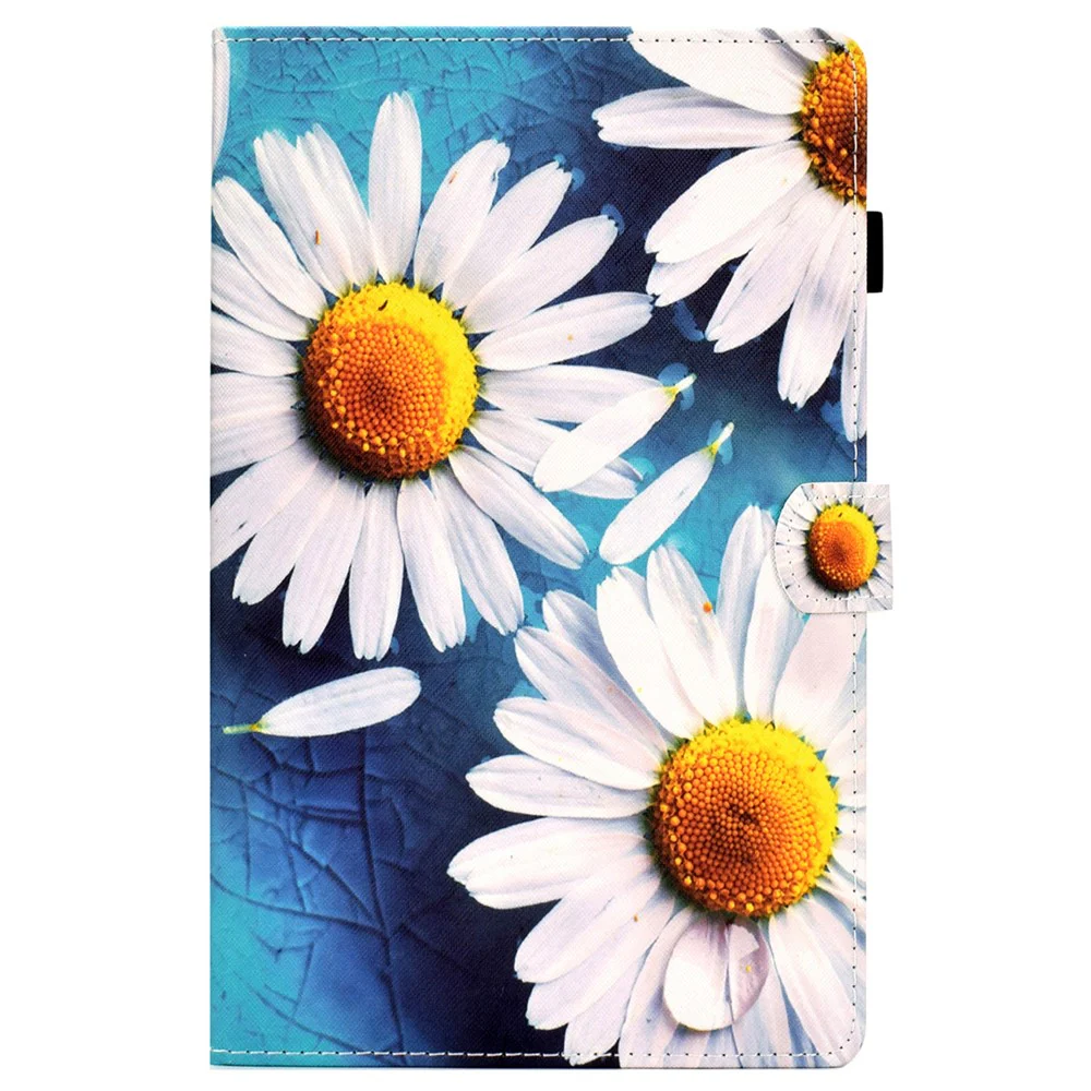 For Lenovo Tab M11 / Xiaoxin Pad 11 2024 Leather Case Pattern Printing Tablet Cover with Card Slots - Sunflower - Image 6