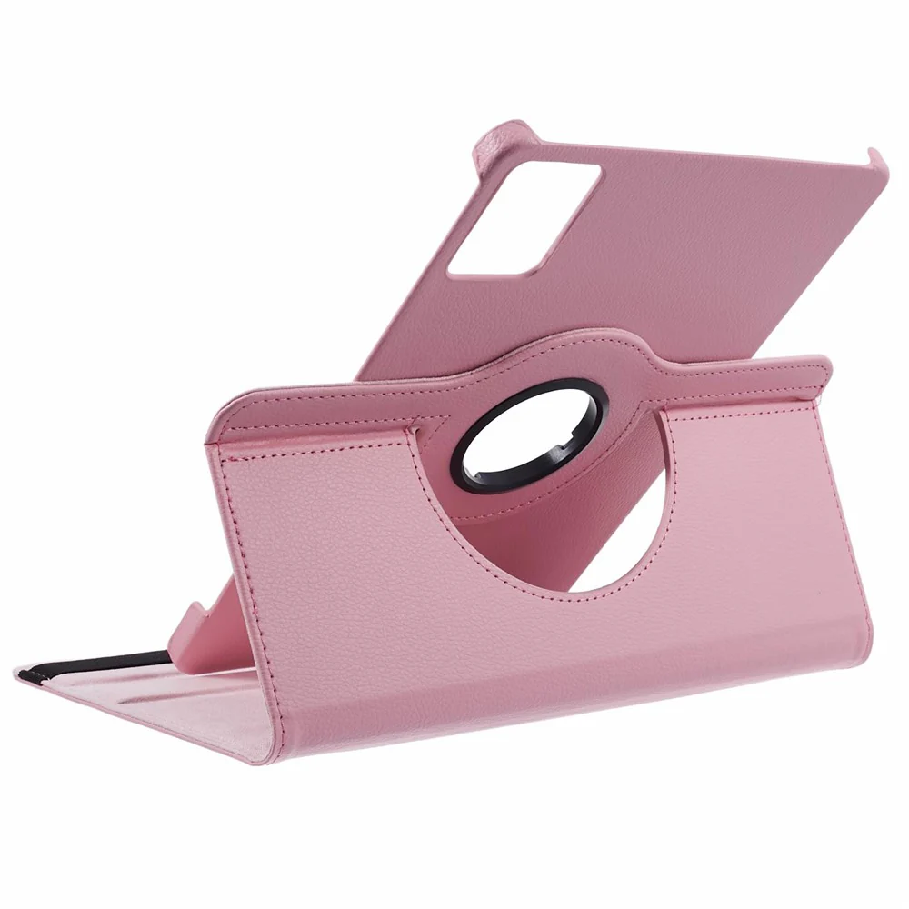 For Lenovo Tab M11 / Xiaoxin Pad 11 2024 Leather Case Rotating Stand Tablet Cover - Pink - Image 5