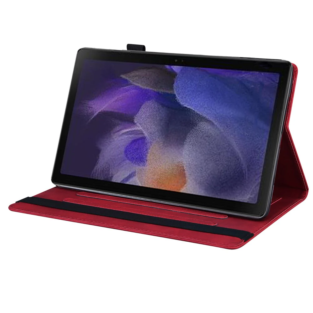 For Lenovo Tab M11 / Xiaoxin Pad 11 2024 PU Leather Cover Flip Stand Tablet Cover Shell - Red - Image 2