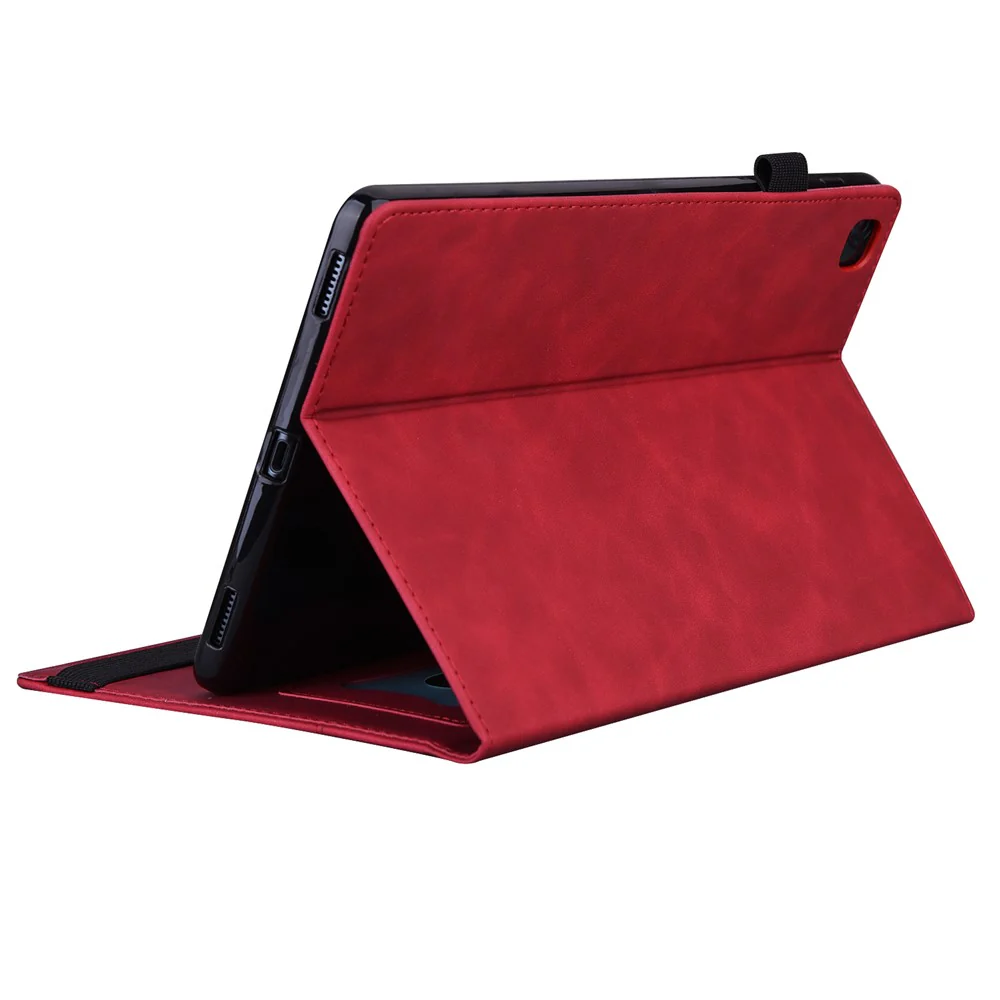 For Lenovo Tab M11 / Xiaoxin Pad 11 2024 PU Leather Cover Flip Stand Tablet Cover Shell - Red - Image 4