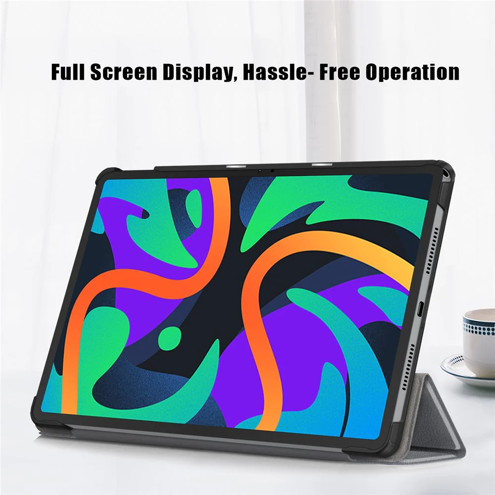 For Lenovo Tab M11 / Xiaoxin Pad 11 2024 PU Leather Trifold Stand Cover Smart Tablet Case - Grey - Image 5