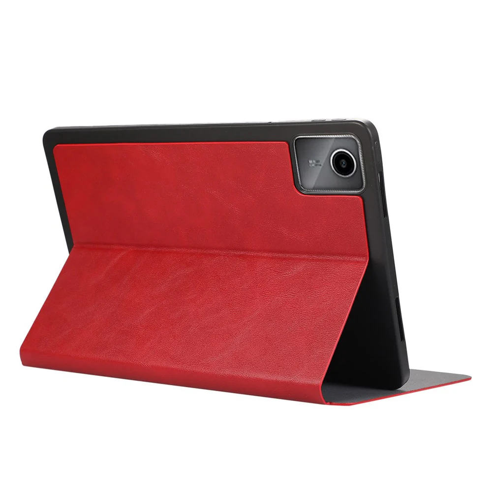 For Lenovo Tab M11 / Xiaoxin Pad 11 2024 Tablet Case Auto Sleep / Wake Folio Stand Cover - Red - Image 4