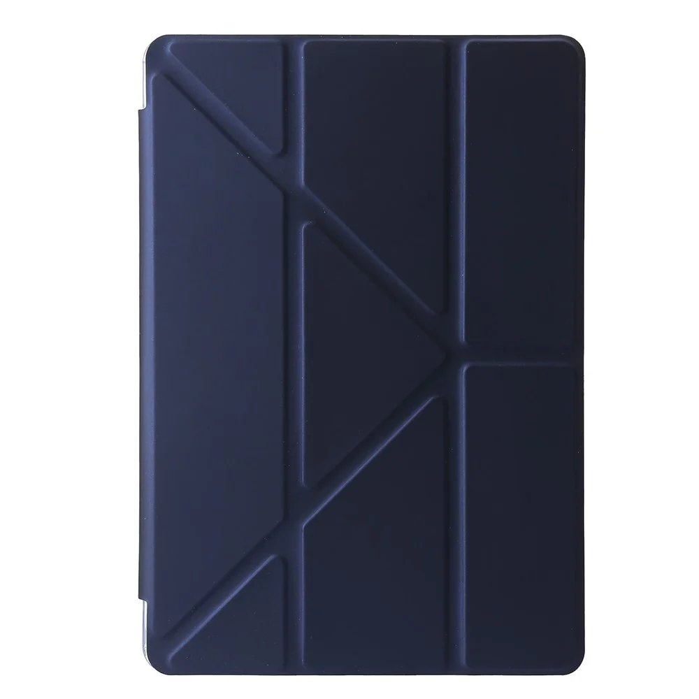 For Lenovo Tab M11 / Xiaoxin Pad 11 2024 Tablet Case Origami Stand TPU+Acrylic+PU Flip Cover - Dark Blue - Image 5