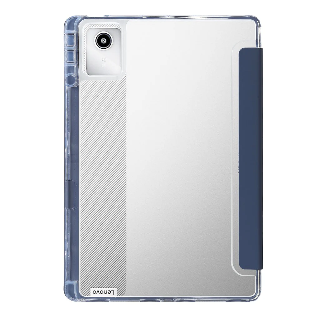 For Lenovo Tab M11 / Xiaoxin Pad 11 2024 Tablet Case Origami Stand TPU+Acrylic+PU Flip Cover - Lavender Purple - Image 6