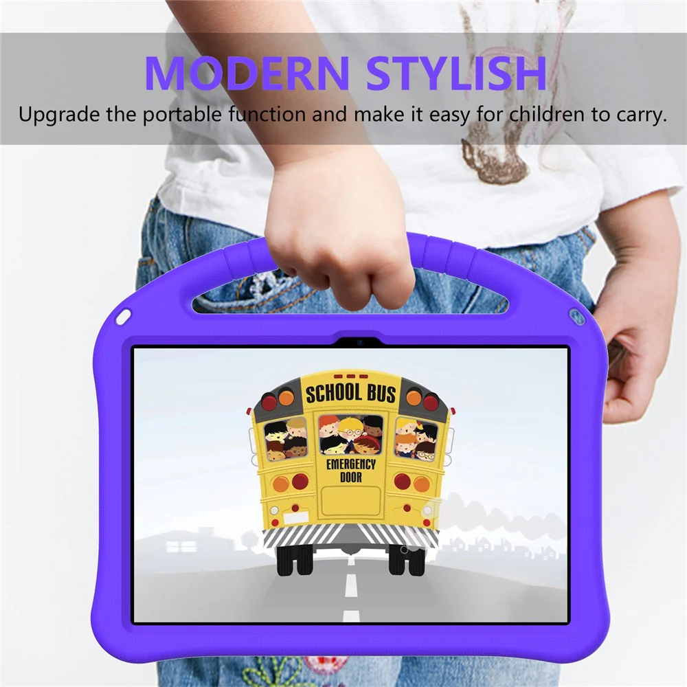 For Lenovo Tab M11 / Xiaoxin Pad 11 2024 Tablet Case with Handle Drop Proof EVA Cover - Purple - Image 6