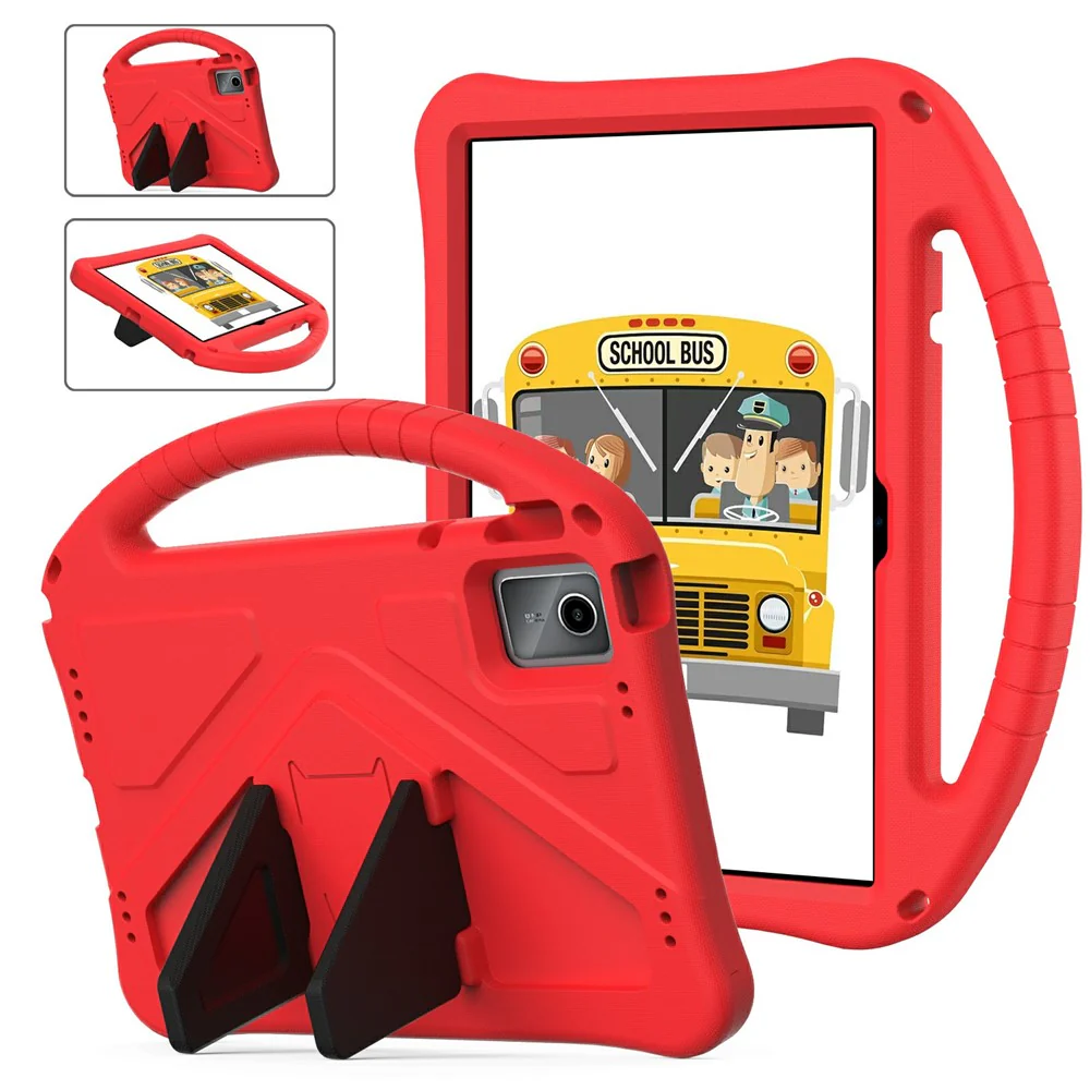 For Lenovo Tab M11 / Xiaoxin Pad 11 2024 Tablet Case with Handle Drop Proof EVA Cover - Red