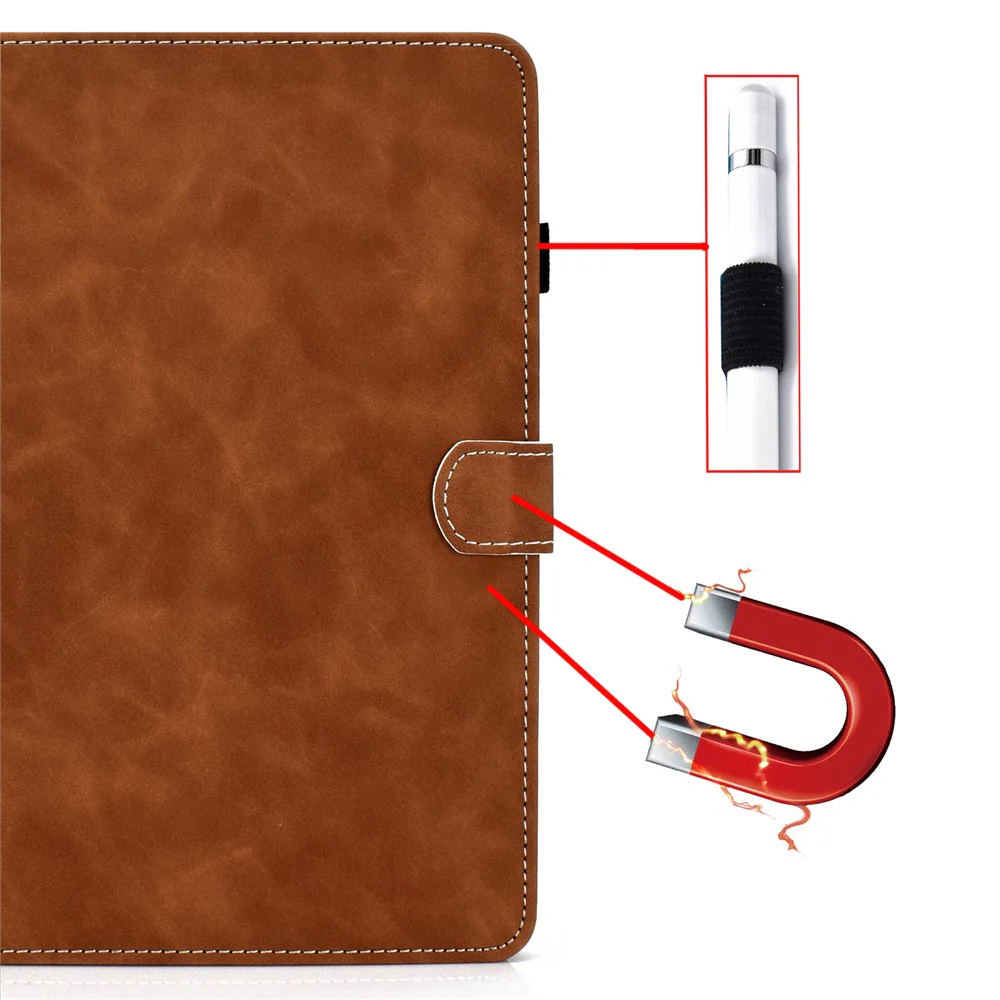 For Lenovo Tab M11 / Xiaoxin Pad 11 2024 Tablet Cover Shockproof Leather Card Holder Stand Case - Brown - Image 7