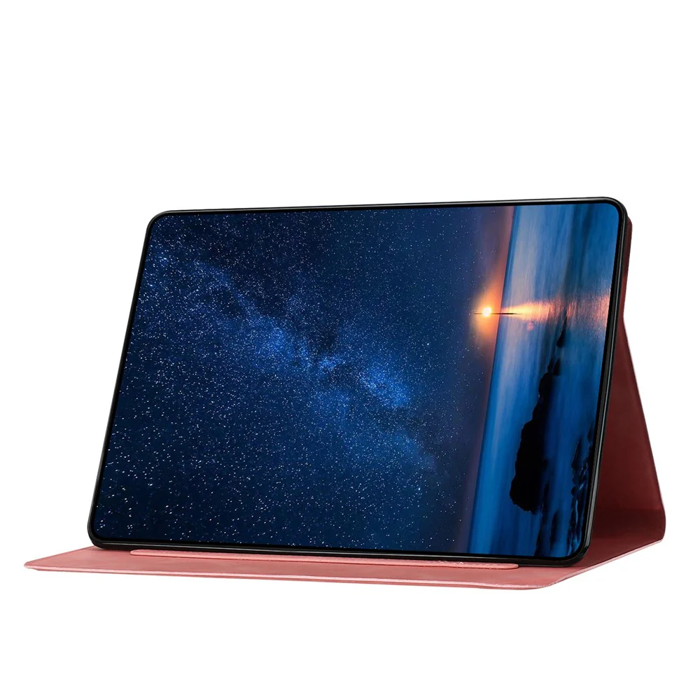 For Lenovo Tab M11 / Xiaoxin Pad 11 2024 TB-330FU Case Couple Cat Imprinted Microfiber Leather Smart Tablet Cover - Pink - Image 4