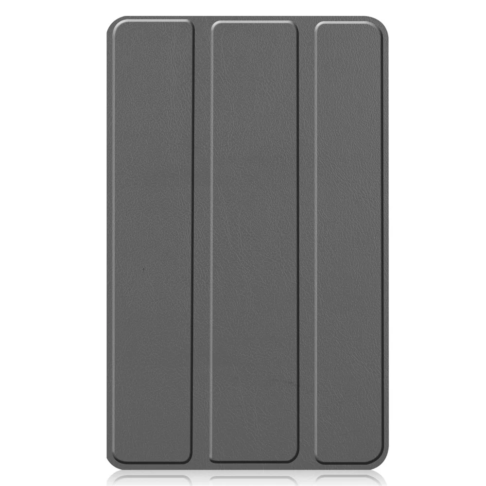 For Lenovo Tab M7 (2nd Gen) TB-7305F / (3rd Gen) Stable Tri-fold Stand Stand Tablet Cover Textured Surface PU Leather Tablet Case with Dual Viewing Angles - Grey - Image 8