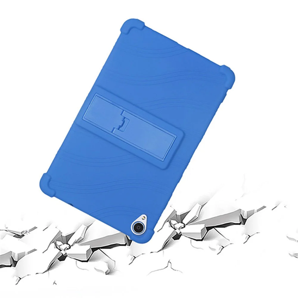 For Lenovo Tab M8 (3rd Gen) / Tab M8 (2nd Gen) TB-8506FS / XS Silicone Protective Cover Anti-Slip Kickstand Tablet Case - Camouflage - Image 3