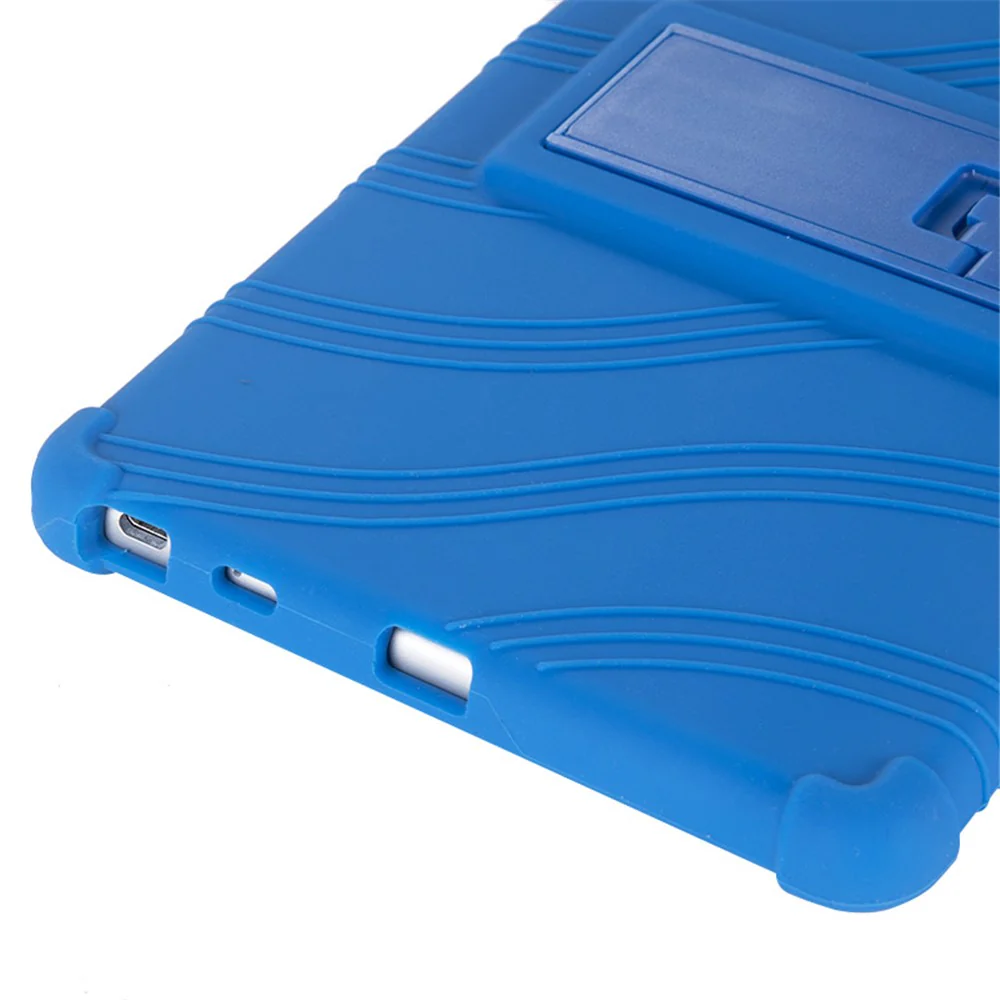 For Lenovo Tab M8 (3rd Gen) / Tab M8 (2nd Gen) TB-8506FS / XS Silicone Protective Cover Anti-Slip Kickstand Tablet Case - Red - Image 6