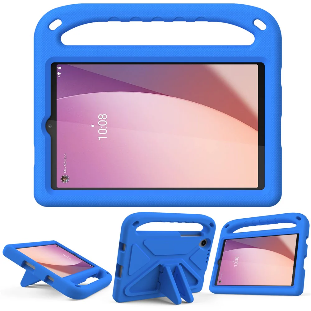 For Lenovo Tab M8 (4th Gen) 2024 TB-301XU / M8 (4th Gen) 2023 TB-300FU Hand Grip EVA Tablet Case Foldable Kickstand Tablet Cover - Blue - Image 6