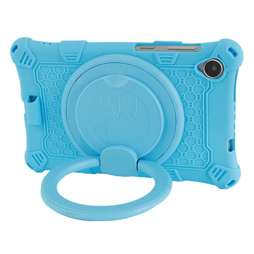 For Lenovo Tab M8 (4th Gen) 2024 TB-301XU / M8 (4th Gen) 2023 TB-300FU PC + Silicone Tablet Case Kickstand Cover - Blue - Image 2