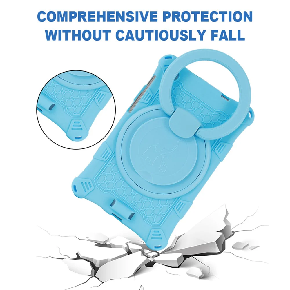 For Lenovo Tab M8 (4th Gen) 2024 TB-301XU / M8 (4th Gen) 2023 TB-300FU PC + Silicone Tablet Case Kickstand Cover - Blue - Image 7