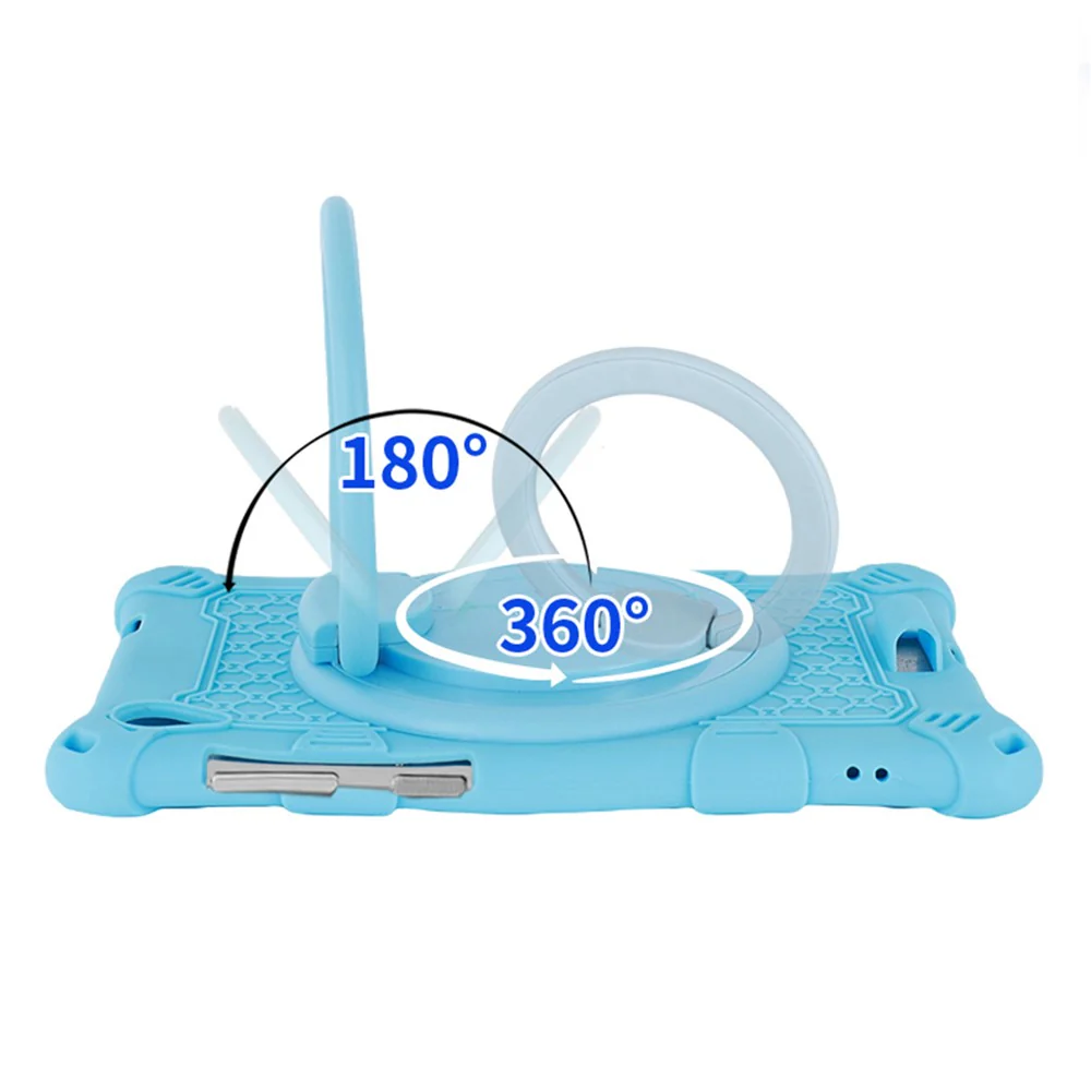 For Lenovo Tab M8 (4th Gen) 2024 TB-301XU / M8 (4th Gen) 2023 TB-300FU PC + Silicone Tablet Case Kickstand Cover - Purple - Image 8