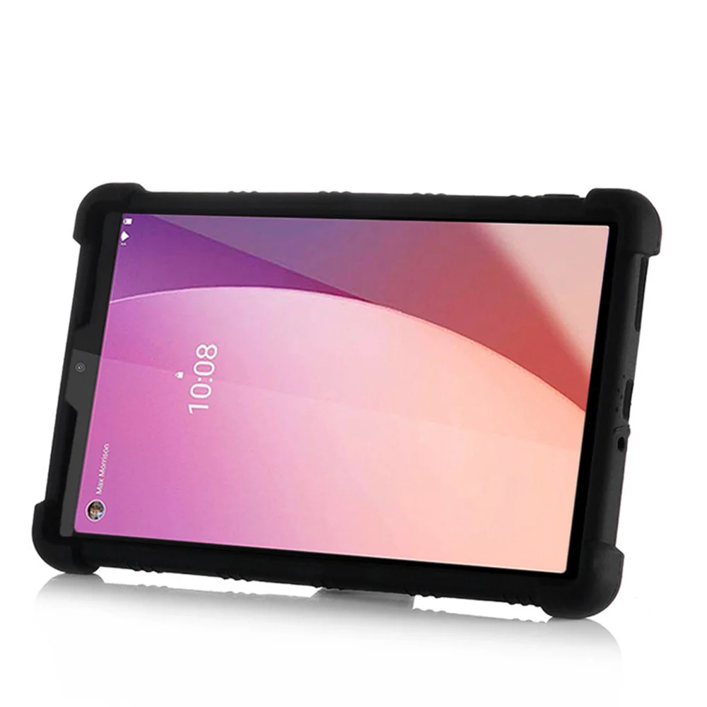 For Lenovo Tab M8 (4th Gen) 2024 TB-301XU / M8 (4th Gen) 2023 TB-300FU Silicone Case Kickstand Tablet Cover - Green - Image 3