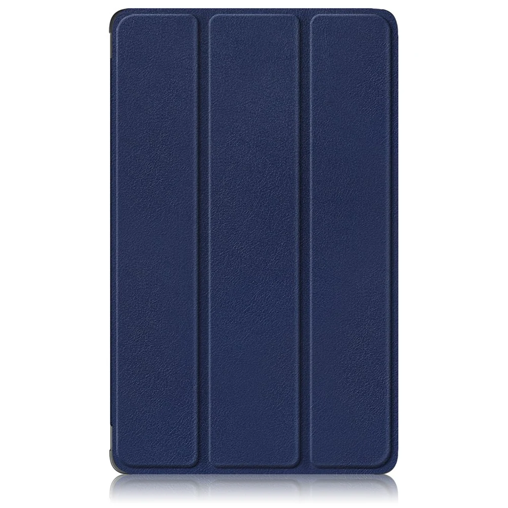 For Lenovo Tab M8 (4th Gen) 2024 TB-301XU / M8 (4th Gen) 2023 TB-300FU Tri-Fold Stand Solid Color PU Leather Tablet Cover - Dark Blue - Image 8