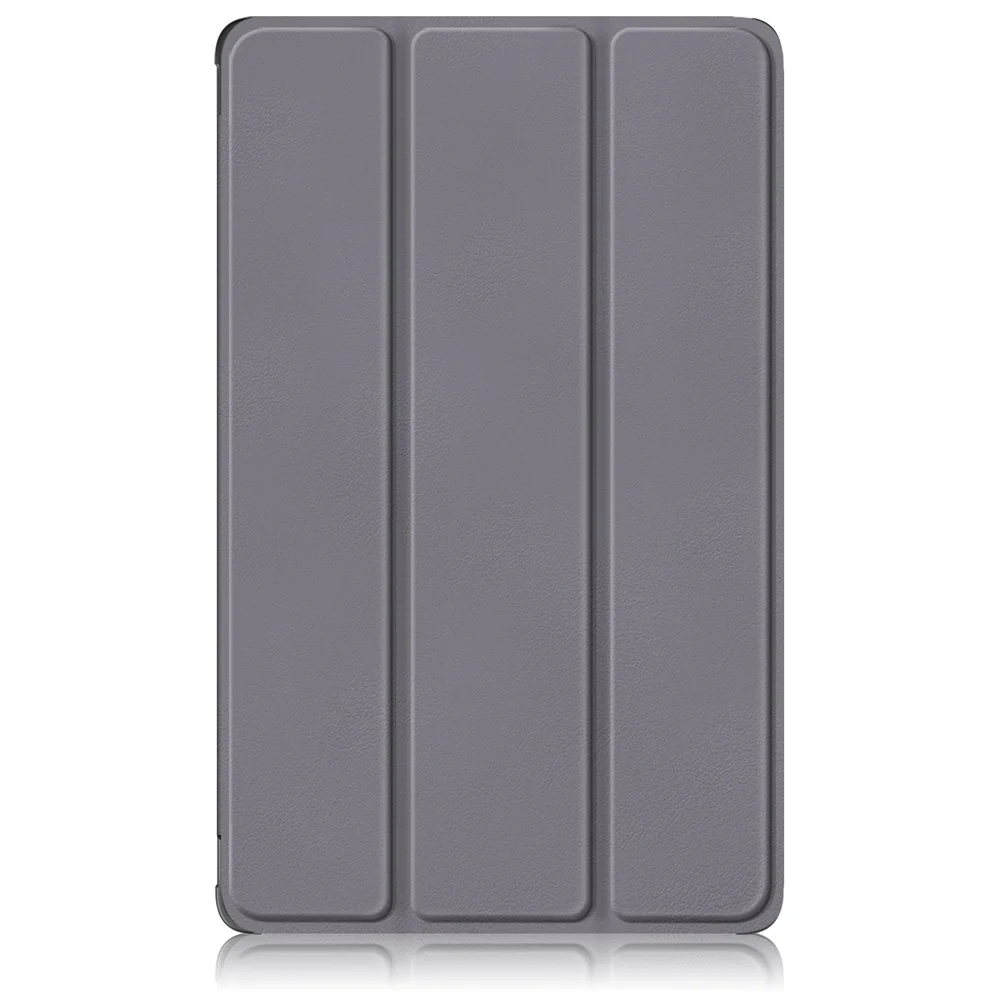 For Lenovo Tab M8 (4th Gen) 2024 TB-301XU / M8 (4th Gen) 2023 TB-300FU Tri-Fold Stand Solid Color PU Leather Tablet Cover - Grey - Image 8