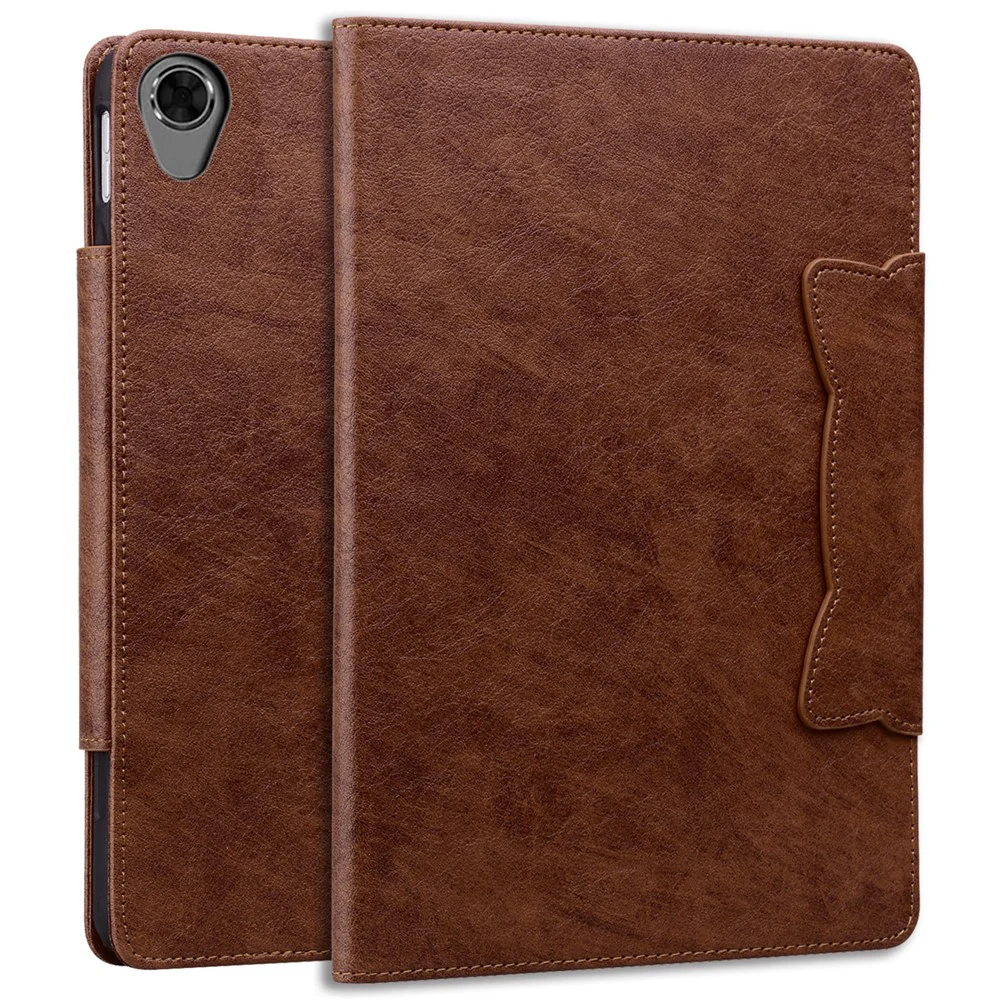 For Lenovo Tab M8 (HD) / M8 (FHD) / M8 (3rd Gen) Stand Case PU Leather Tablet Cover with Card Holder - Brown - Image 6