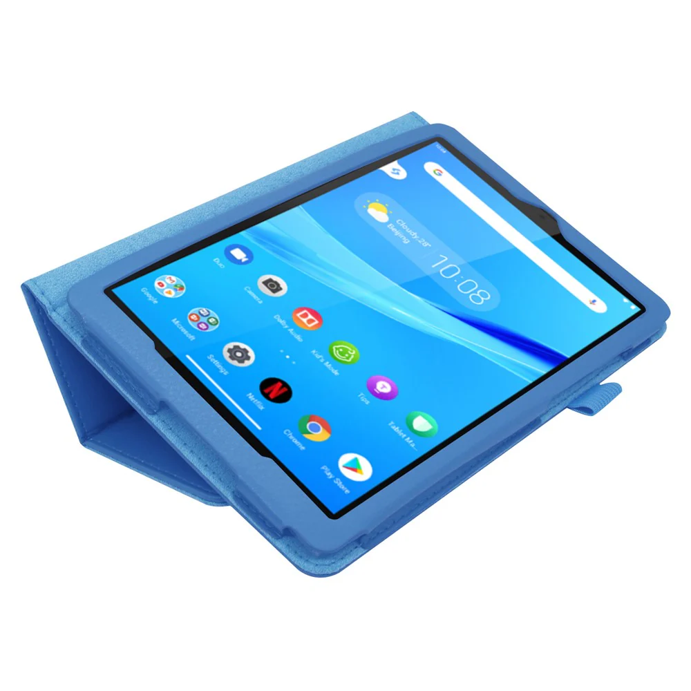 For Lenovo Tab M8/Tab M8 (2nd Gen) Litchi Texture Leather Case Tablet Cover - Baby Blue - Image 2