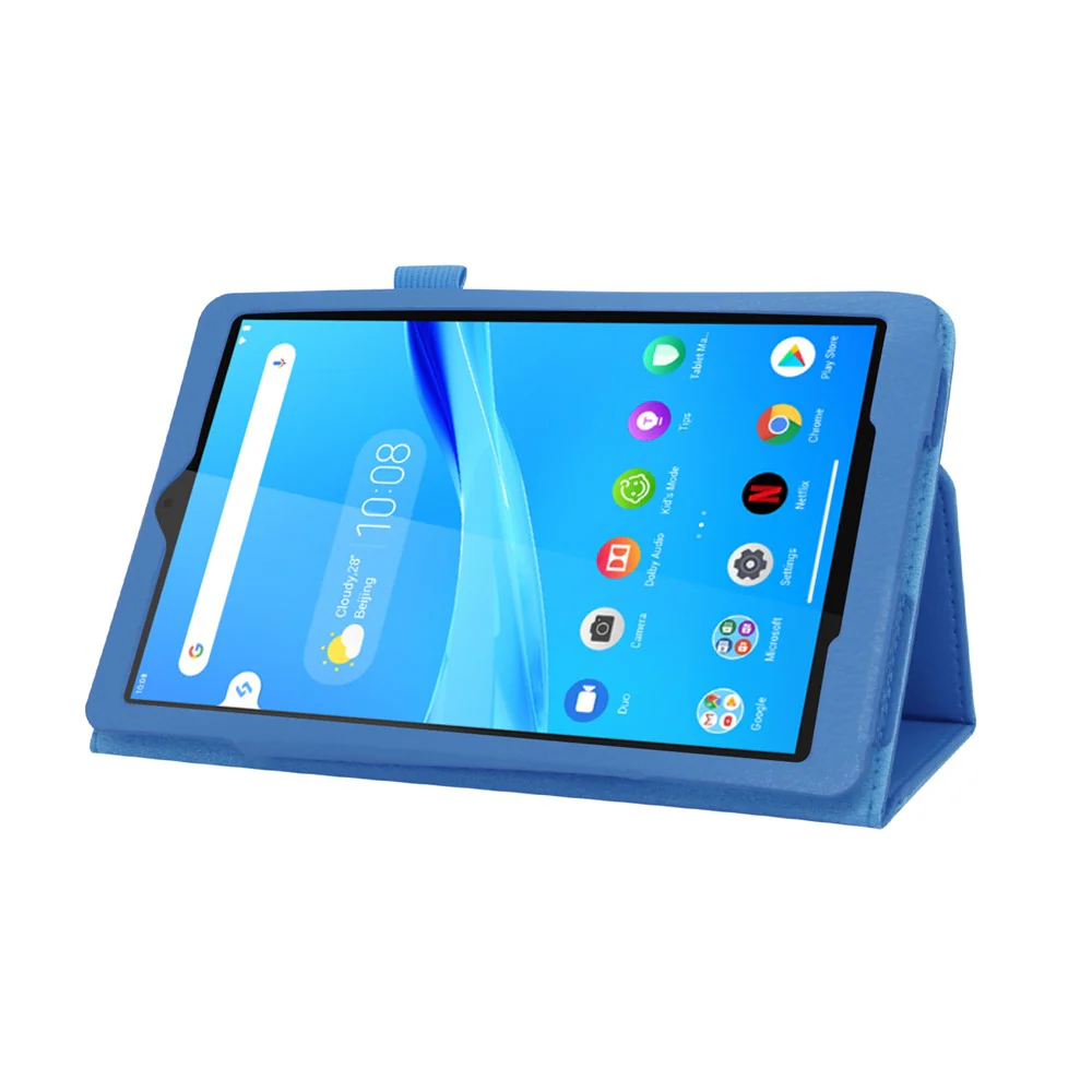 For Lenovo Tab M8/Tab M8 (2nd Gen) Litchi Texture Leather Case Tablet Cover - Baby Blue - Image 3