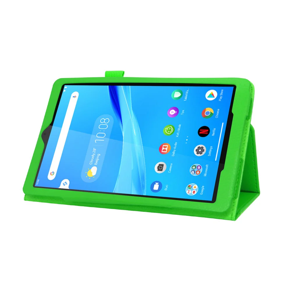 For Lenovo Tab M8/Tab M8 (2nd Gen) Litchi Texture Leather Case Tablet Cover - Green - Image 3