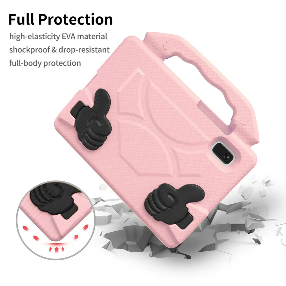 For Lenovo Tab M9 Case Ultra-Soft EVA Thumb Kickstand Tablet Cover - Pink - Image 3