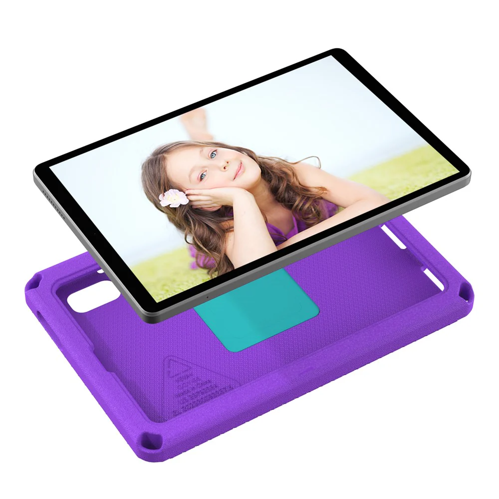 For Lenovo Tab M9 EVA+PC Tablet Protection Case Kickstand Hand Carrying Ring Cover with Shoulder Strap - Purple - Image 4