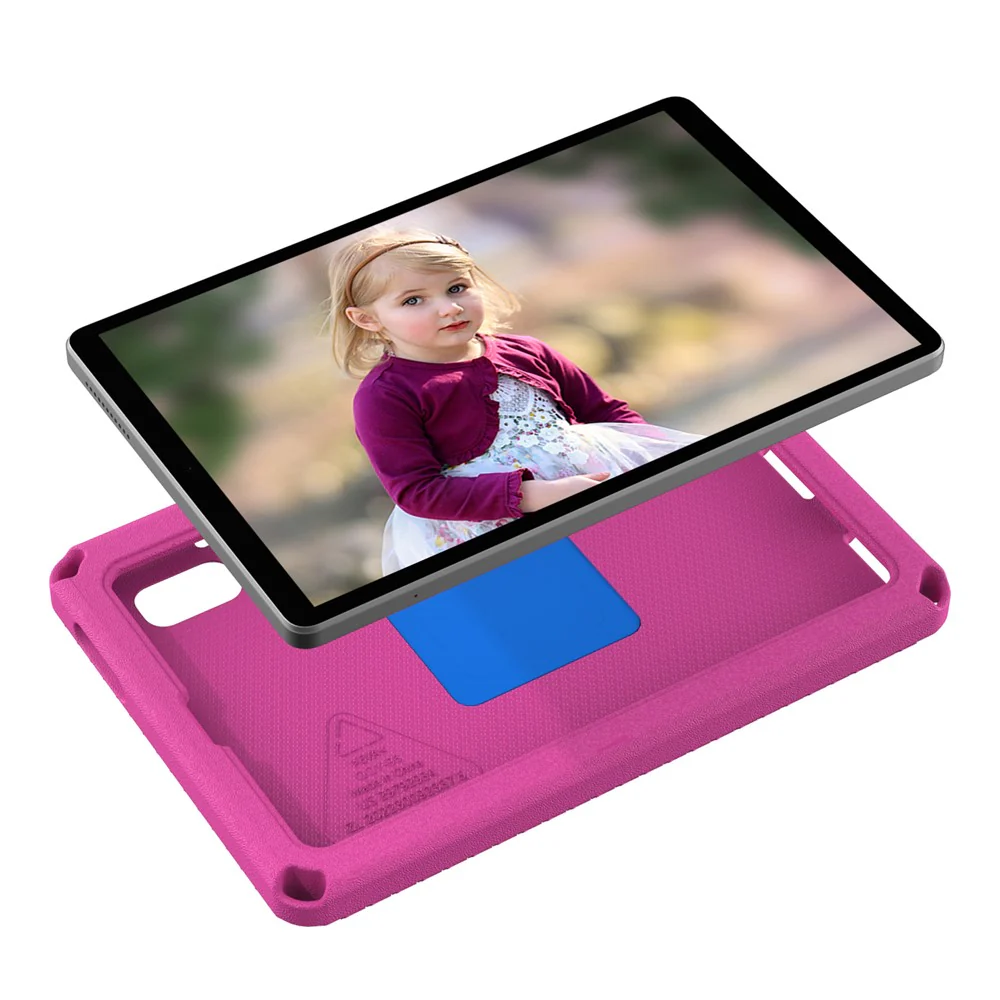 For Lenovo Tab M9 EVA+PC Tablet Protection Case Kickstand Hand Carrying Ring Cover with Shoulder Strap - Rose - Image 4