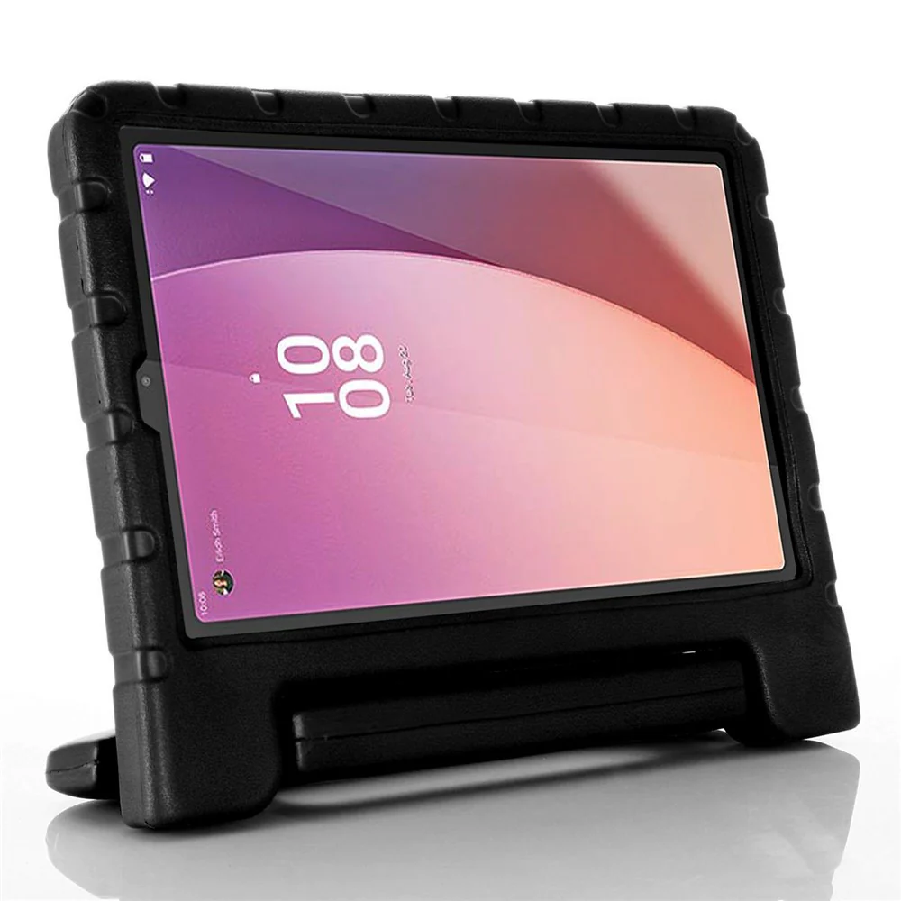 For Lenovo Tab M9 Protective EVA Case Anti-Fall Tablet Cover Shockproof Case with Kickstand Handle - Black - Image 3