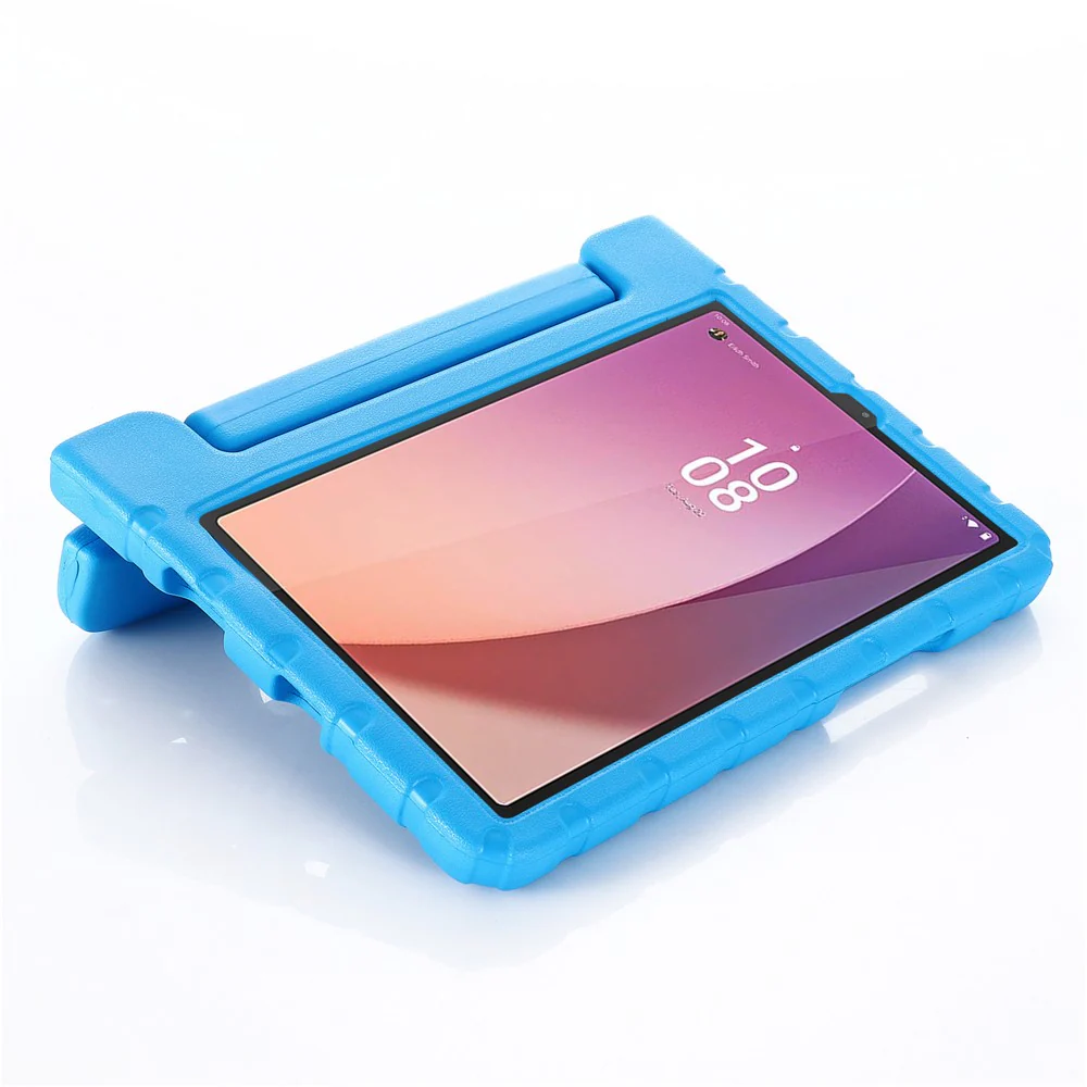 For Lenovo Tab M9 Protective EVA Case Anti-Fall Tablet Cover Shockproof Case with Kickstand Handle - Blue - Image 5