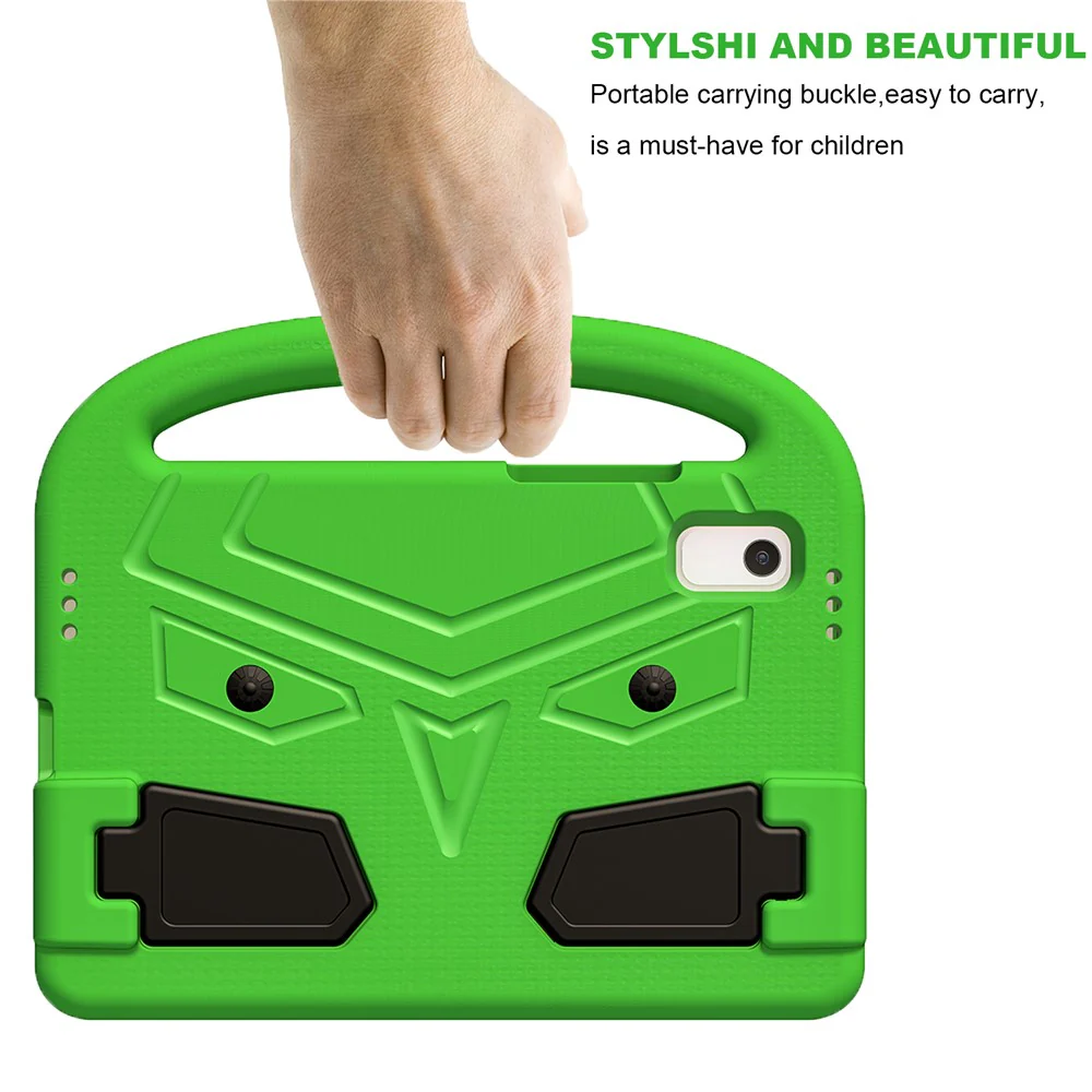 For Lenovo Tab M9 Sparrow Style EVA Case Foldable Kickstand Tablet Protective Cover with Portable Handle - Green - Image 4