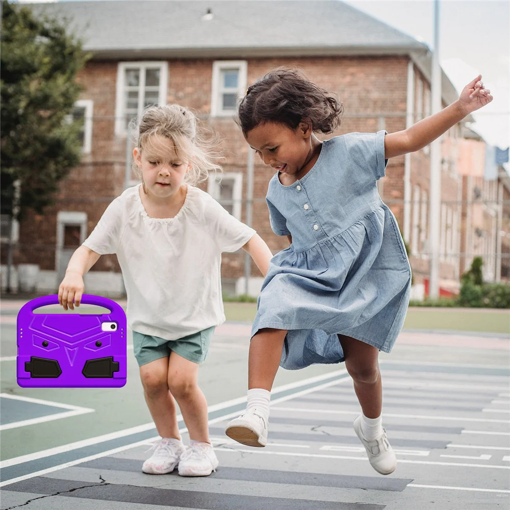 For Lenovo Tab M9 Sparrow Style EVA Case Foldable Kickstand Tablet Protective Cover with Portable Handle - Purple - Image 7