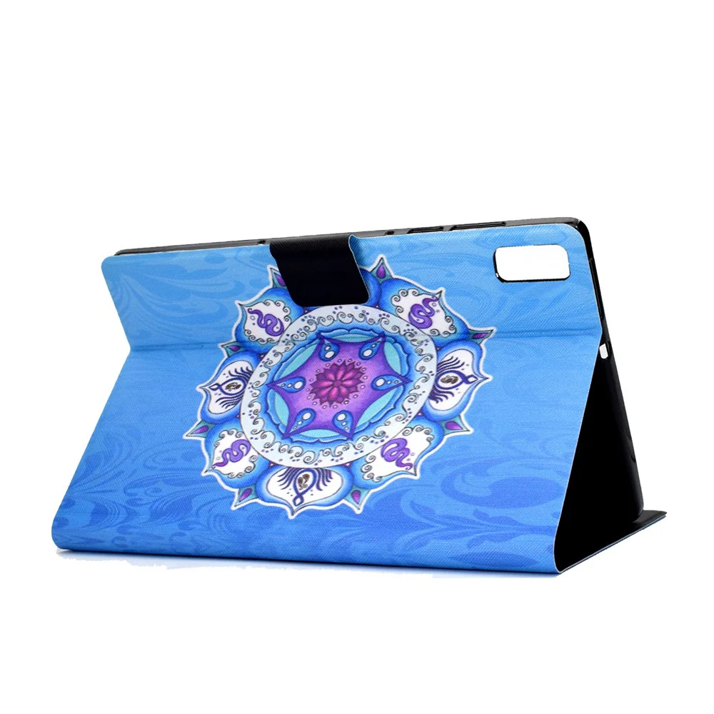 For Lenovo Tab M9 TB-310FU A3 Pattern Printing Stand Case PU Leather Card Slot Tablet Cover - Mandala - Image 5