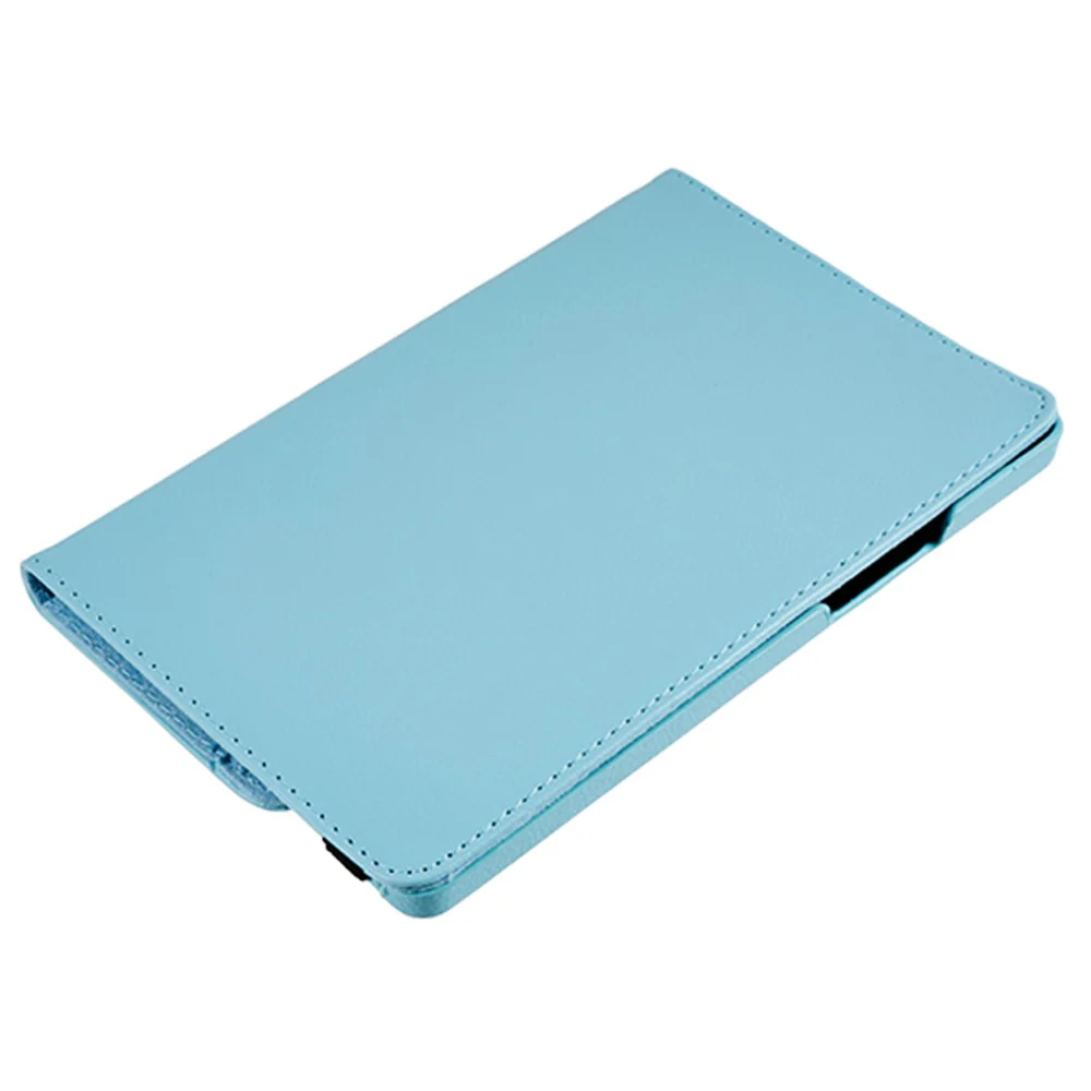 For Lenovo Tab M9 TB-310FU Protective Case 360-Degree Rotating PU Leather Cover with Elastic Band - Baby Blue - Image 6