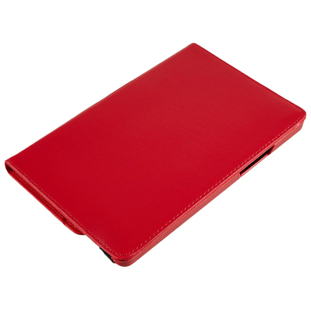 For Lenovo Tab M9 TB-310FU Protective Case 360-Degree Rotating PU Leather Cover with Elastic Band - Red - Image 6