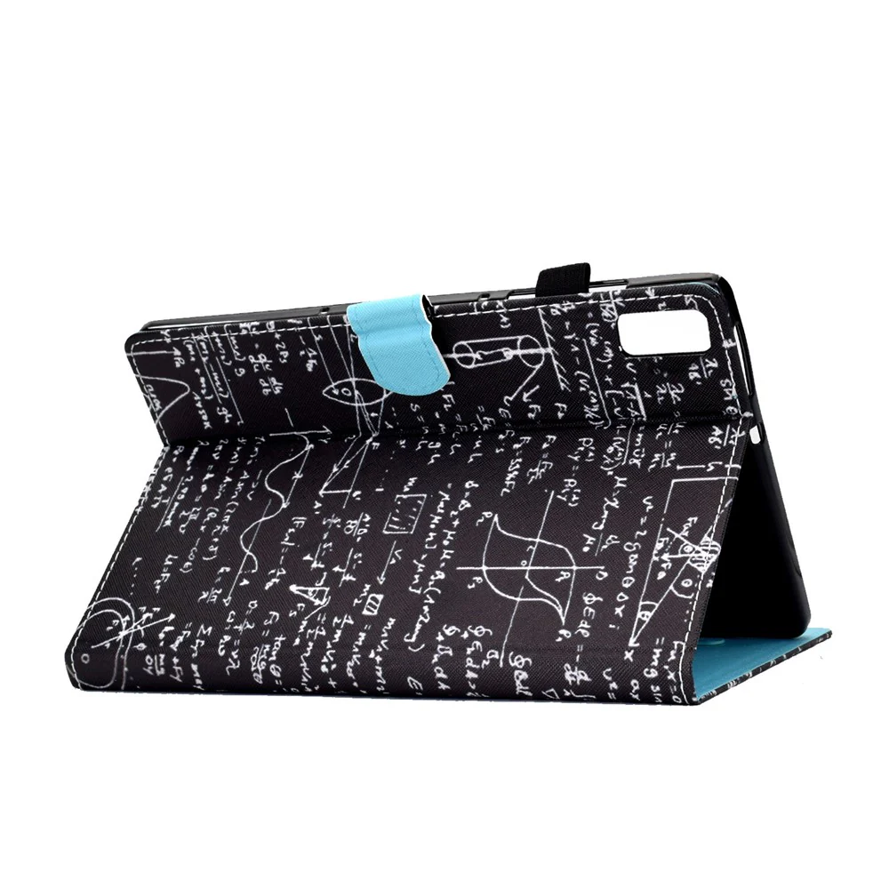 For Lenovo Tab M9 TB-310FU PU Leather Tablet Case A2 Pattern Printing Stand Card Slot Cover - Equations - Image 5