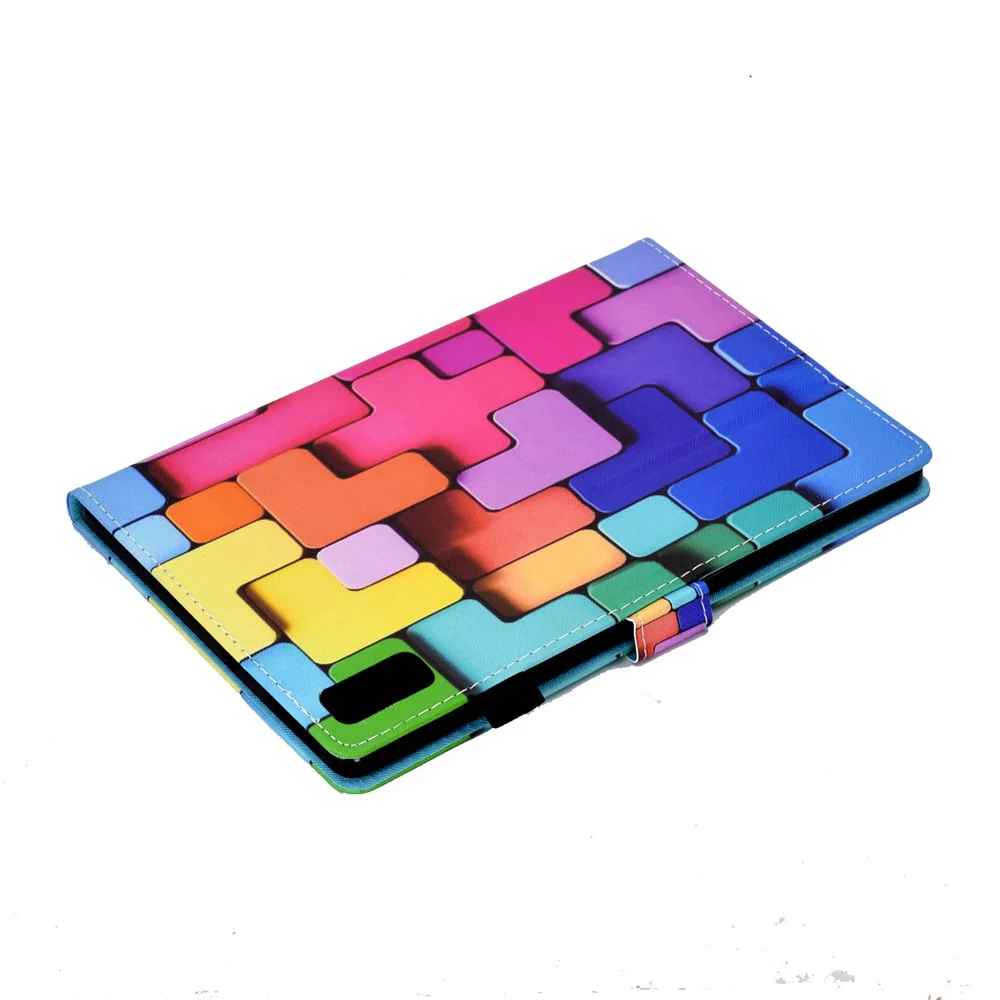 For Lenovo Tab M9 TB-310FU PU Leather Tablet Case A2 Pattern Printing Stand Card Slot Cover - Square - Image 7