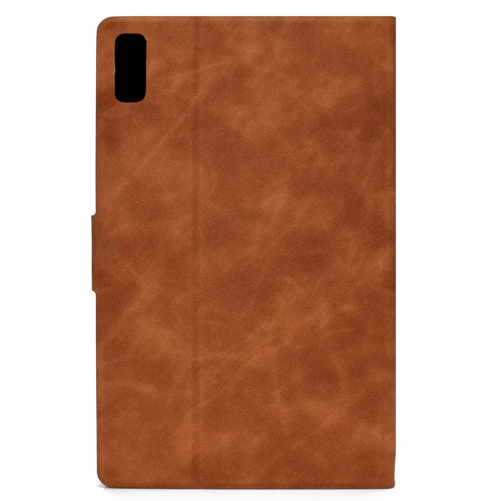 For Lenovo Tab M9 TB-310FU PU Leather Tablet Case A7 Cowhide Texture Protective Cover with Card Holder - Brown - Image 3
