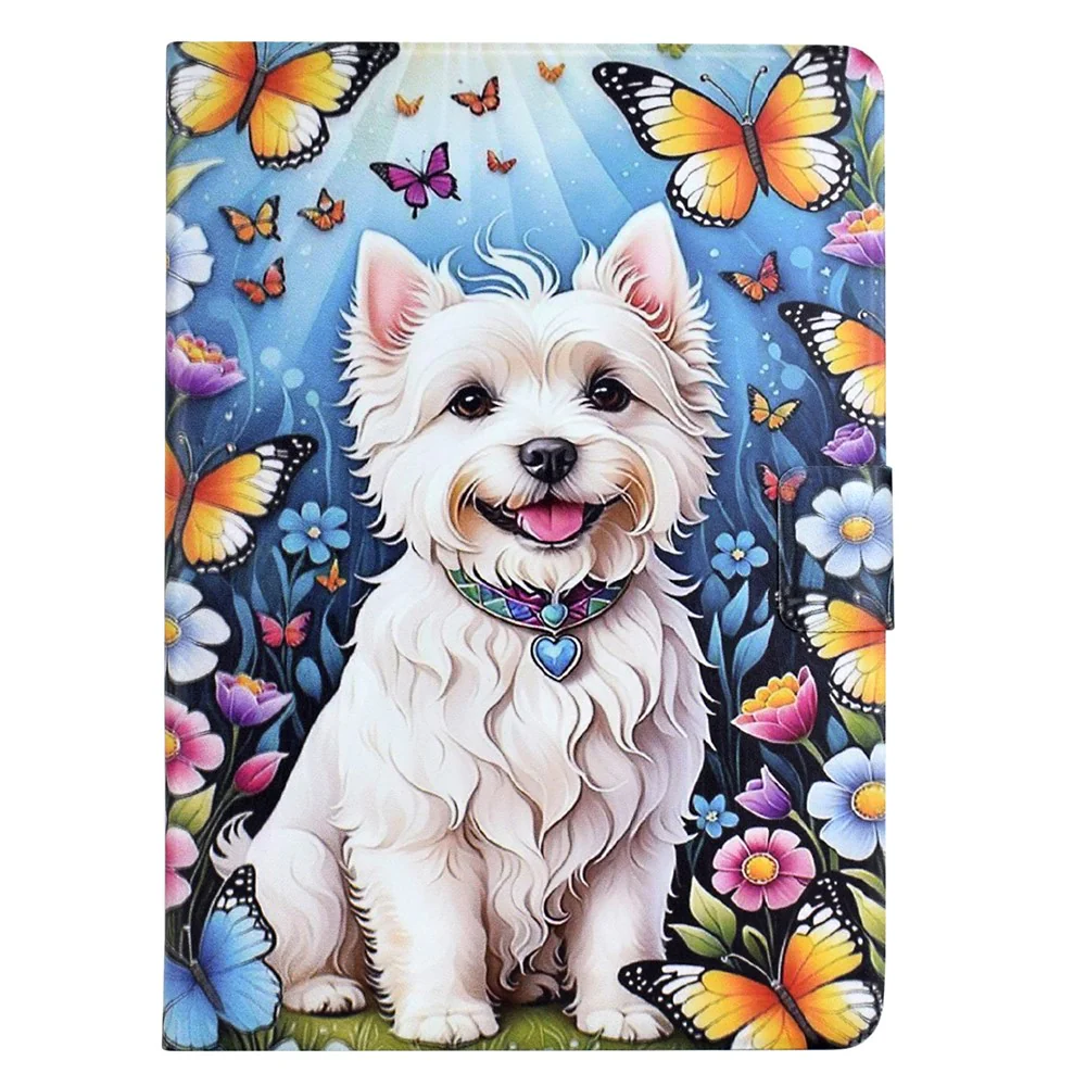 For Lenovo Tab M9 TB-310FU Stand Case Pattern Printing Tablet Leather Cover with Auto Wake / Sleep - Dog - Image 8