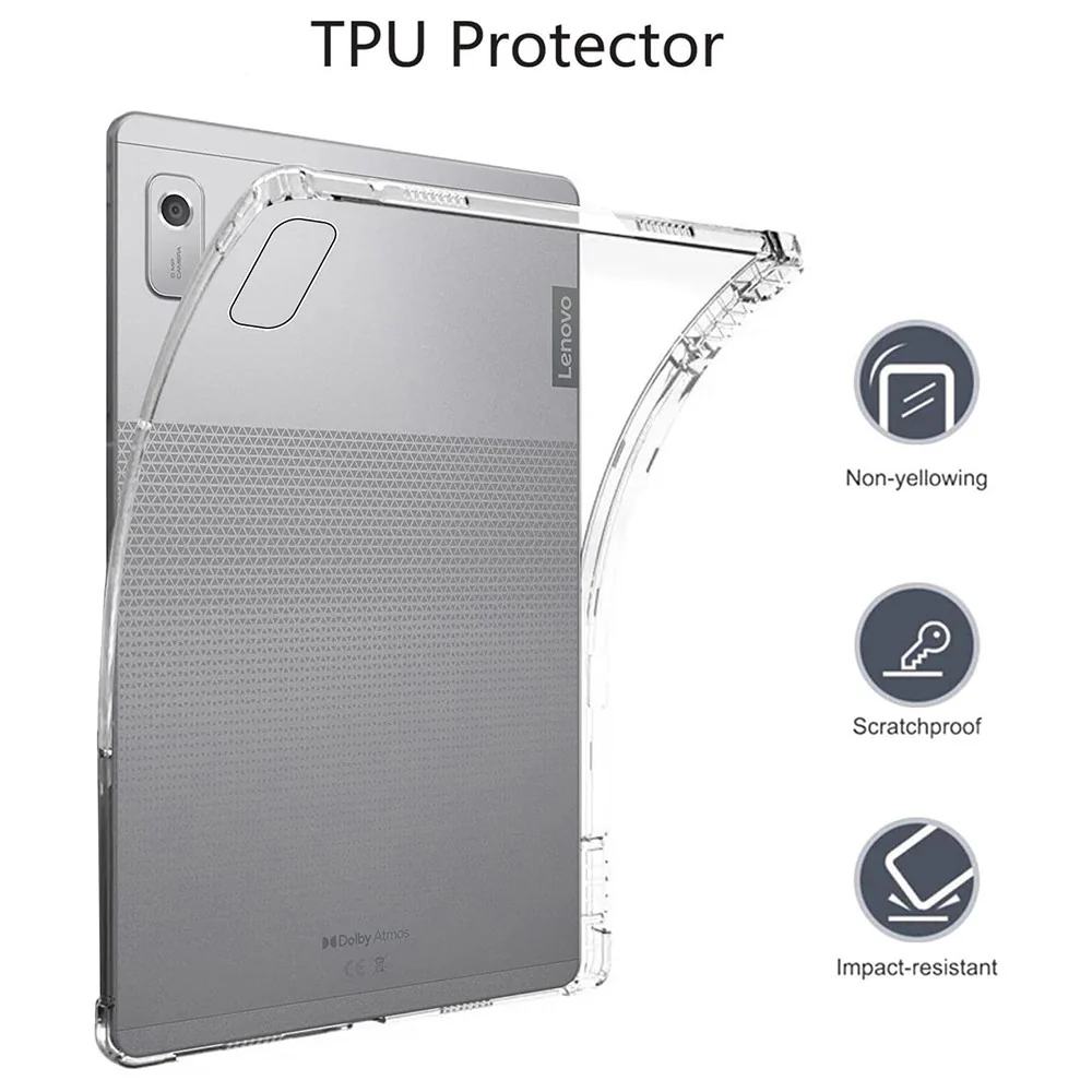 For Lenovo Tab M9 TPU Tablet Case Anti-drop Transparent Cover Reinforced Corners Shell - Image 4